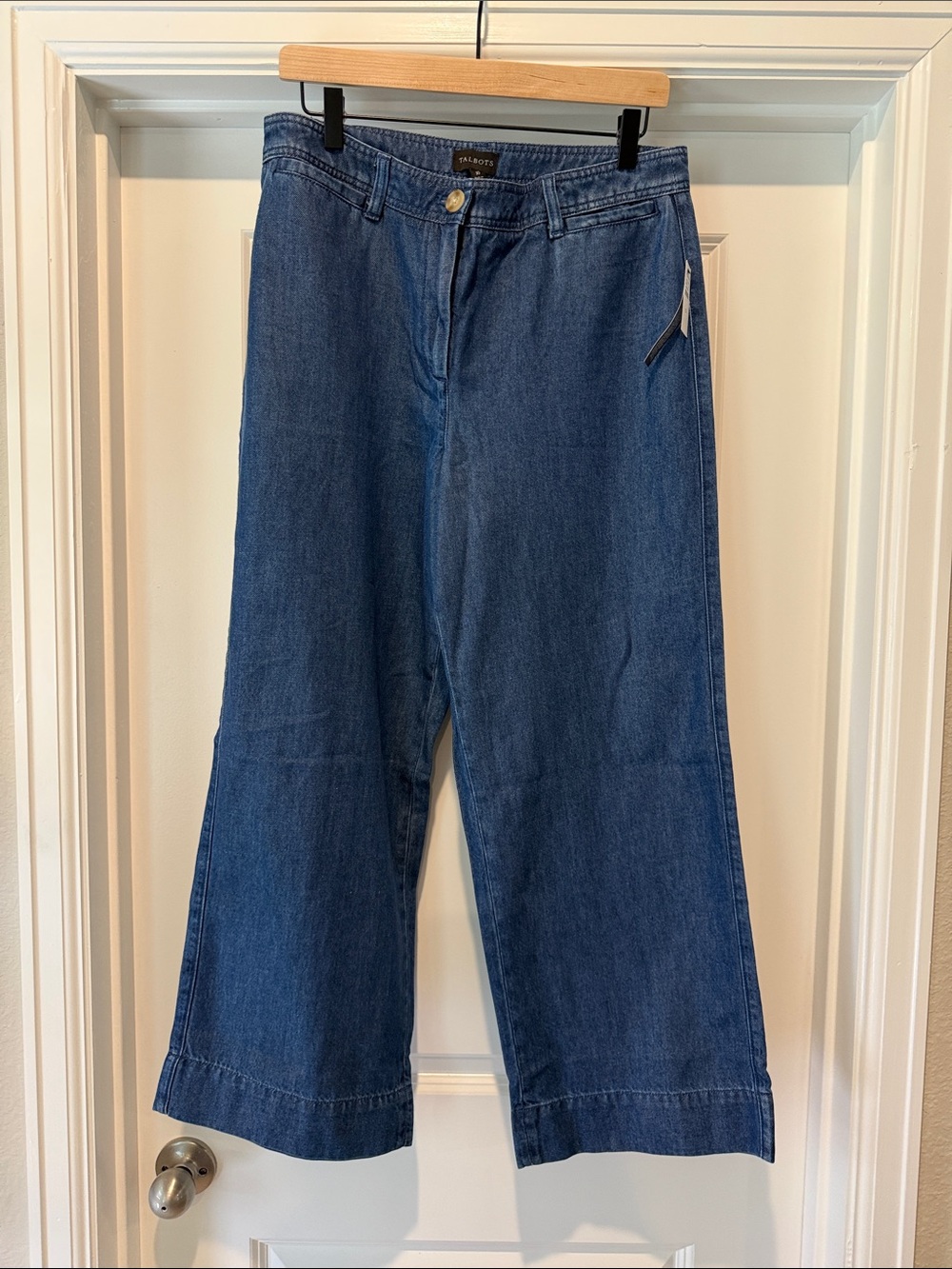 NWT Talbots Wide Leg Blue Jeans Size 10